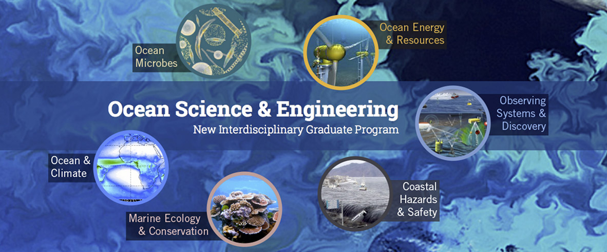 Ocean Science and Engineering webpage screenshot