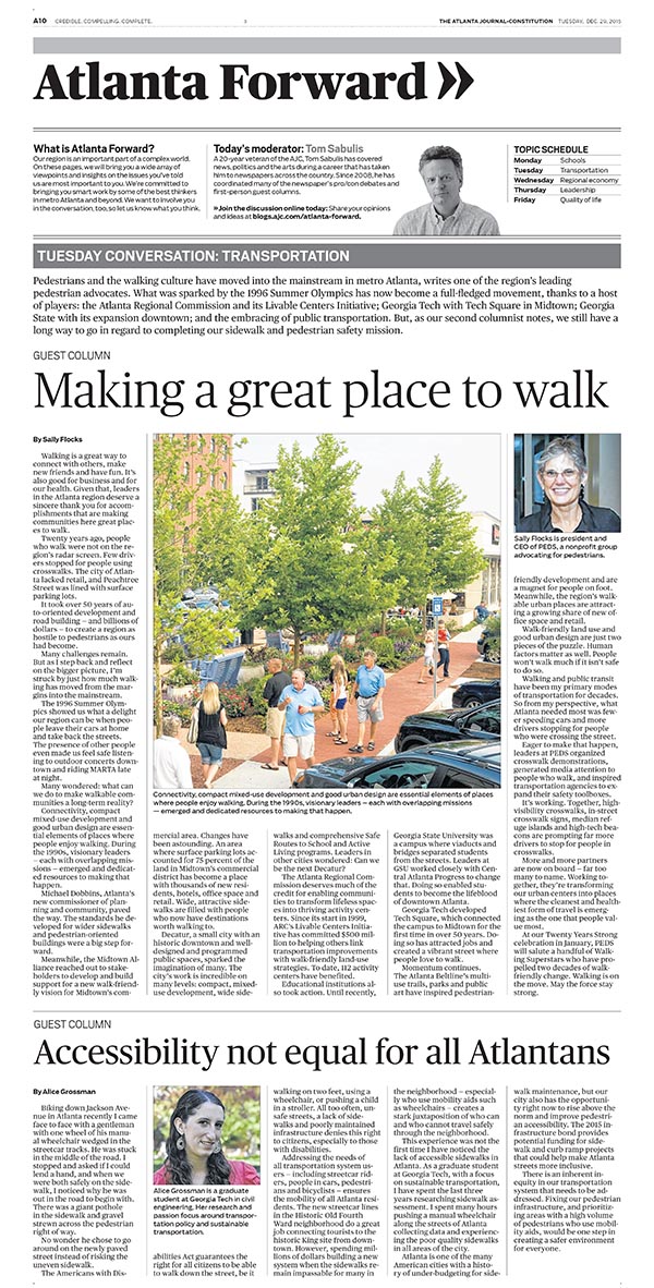 Atlanta Journal-Constitution guest column by Ph.D. student Alice Grossman.