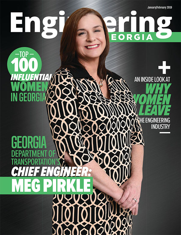 Engineering Georgia January/February 2019 cover featuring Meg Pirkle.