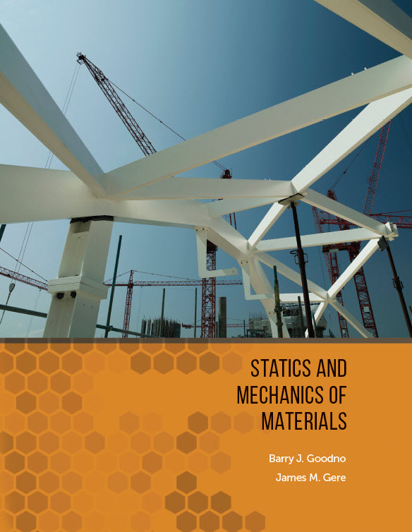 The U.S. edition cover of Barry Goodno's new textbook, "Statics and Mechanics of Materials," co-written with James Gere. The new text offers a coordinated approach to both foundational courses in mechanics, according to Goodno. (Image Courtesy: Cengage and Barry Goodno)