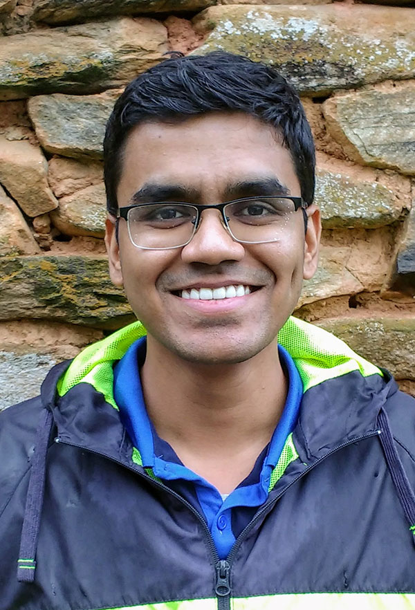 Ph.D. student Sangy Hanumasagar, who has won a 2018 fellowship from the Geosynthetic Institute.