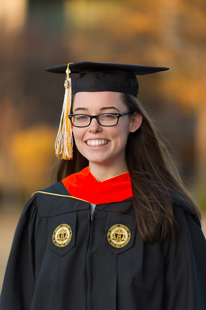 Helen Heindl earned her master's degree in civil engineering in fall 2016. (Photo: Rob Felt)
