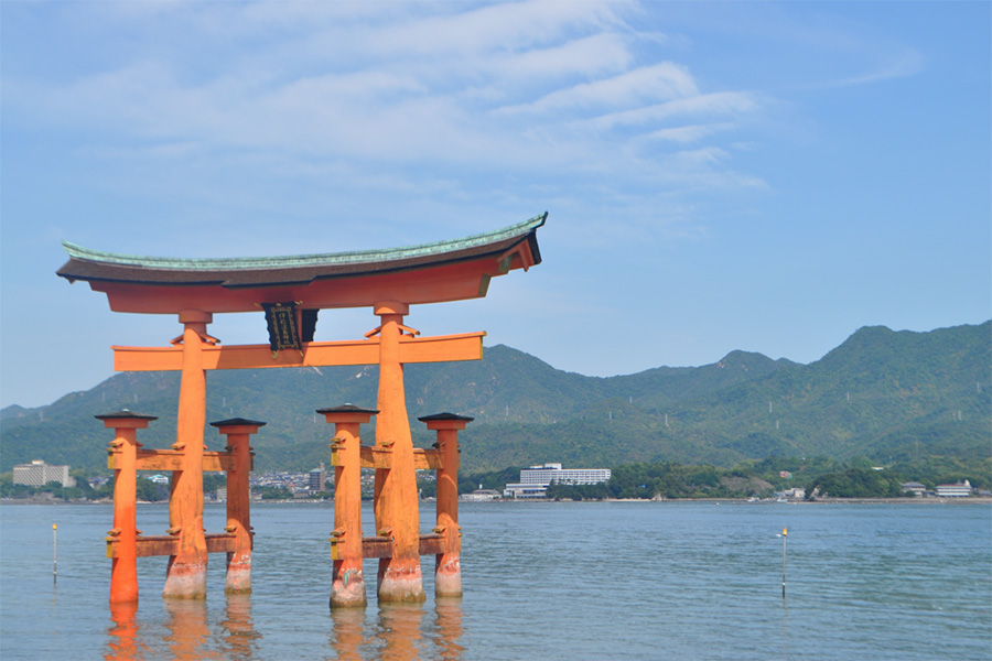Students in the Japan Program on Sustainable Development traveled all over Japan during the first week of the program and saw some iconic landmarks, like this "floating" torii gate on the island Miyajima. The group includes students from Georgia Tech, Tokyo Tech in Japan, and faculty members from Tech’s College of Engineering. (Photo: Alexandra Akosa)