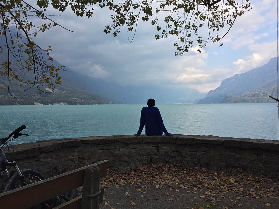 Maimuna Jallow takes in the view in Interlaken, Switzerland, one of the many places in Europe she visited during her semester at Georgia Tech-Lorraine. Jallow, a civil engineering junior, took classes in France with the help of the School of Civil and Environmental Engineering's Joe S. Mundy Global Learning Endowment. (Photo Courtesy: Maimuna Jallow)