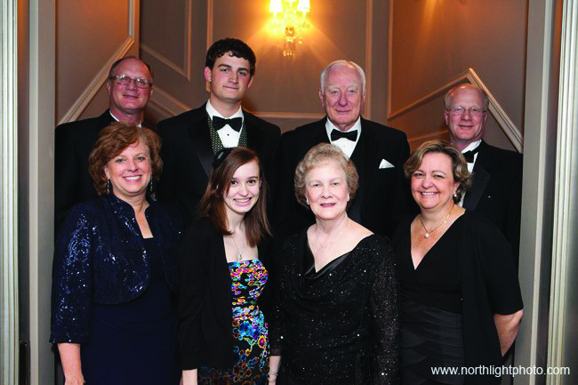 Frank E. Williams Jr. and his family, donors to the Williams family chair 