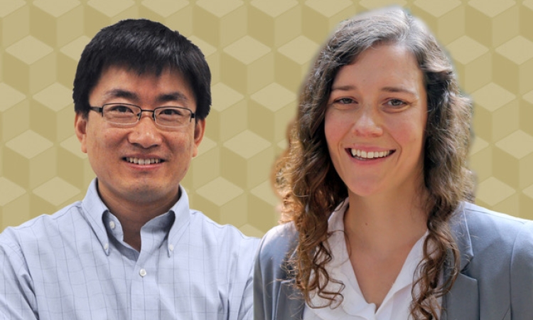 Portrait of professors Sheng Dai and Jennifer Kaiser