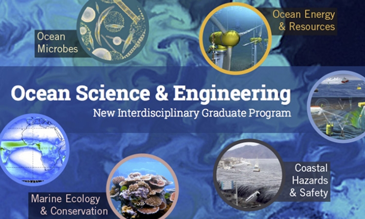 Ocean Science and Engineering webpage screenshot