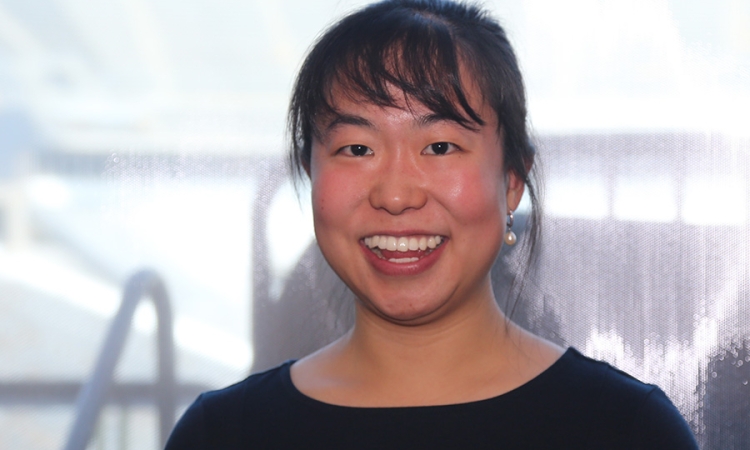 Assistant Professor Iris Tien, who will join 80 other exceptional young engineers at the National Academy of Engineering Frontiers of Engineering symposium. (Photo: Jess Hunt-Ralston)