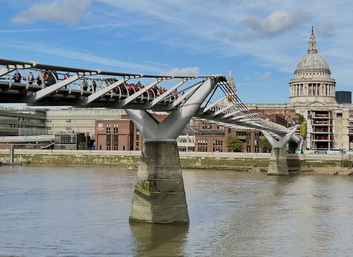 The Millennium Bridge in London 