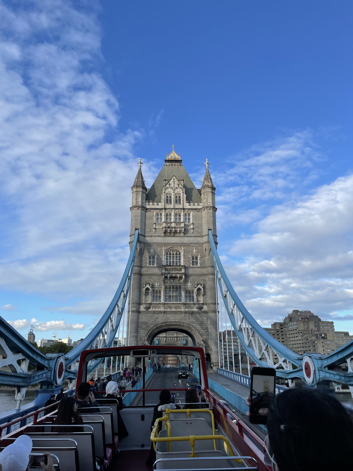 Portrait shot of Tower Bridge in London, United Kingdom