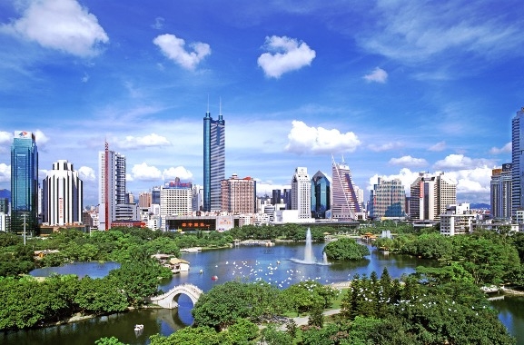 The Shenzhen skyline