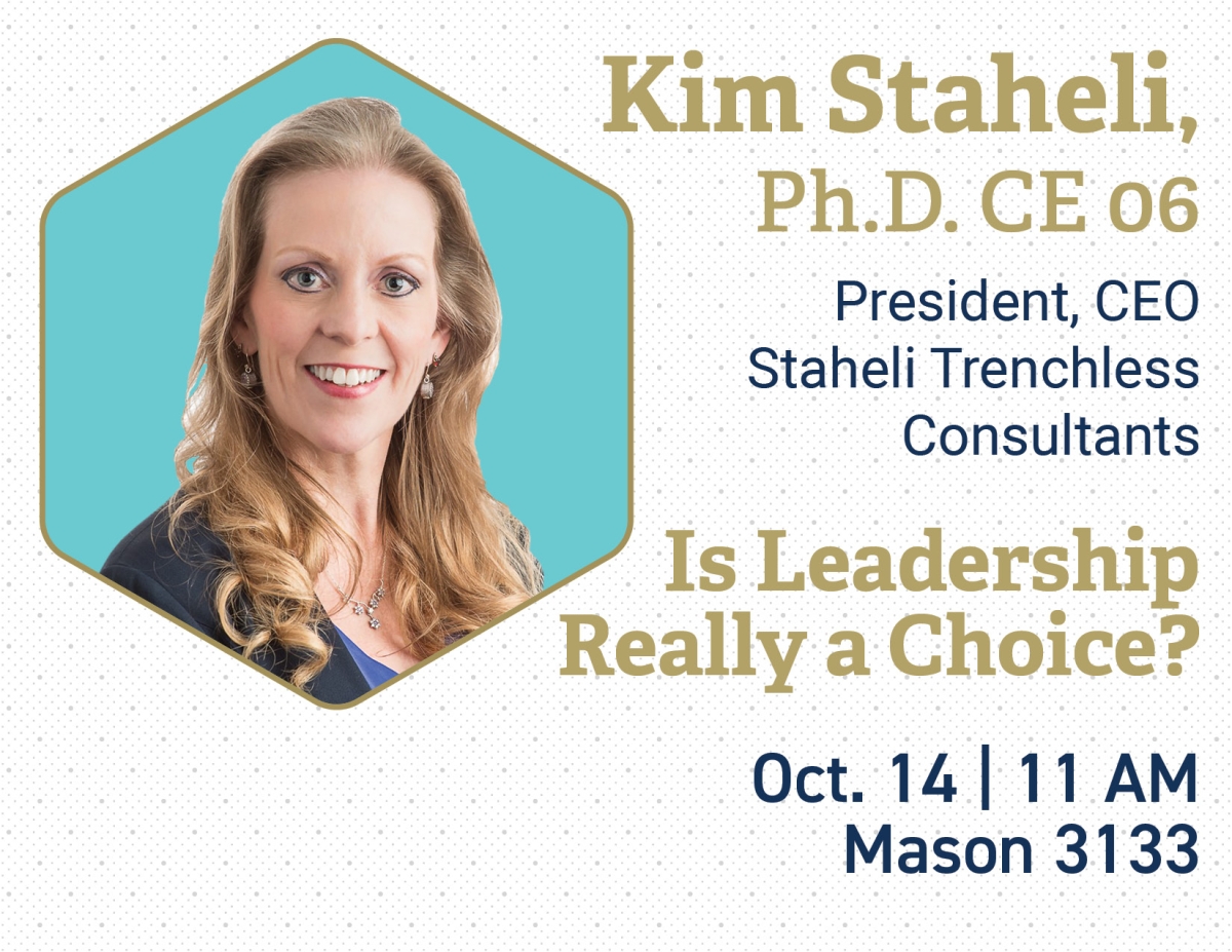 Portrait of Kim Staheli Hyatt Fall 2025 Speaker October 14 at 11 a.m. in Mason 3133