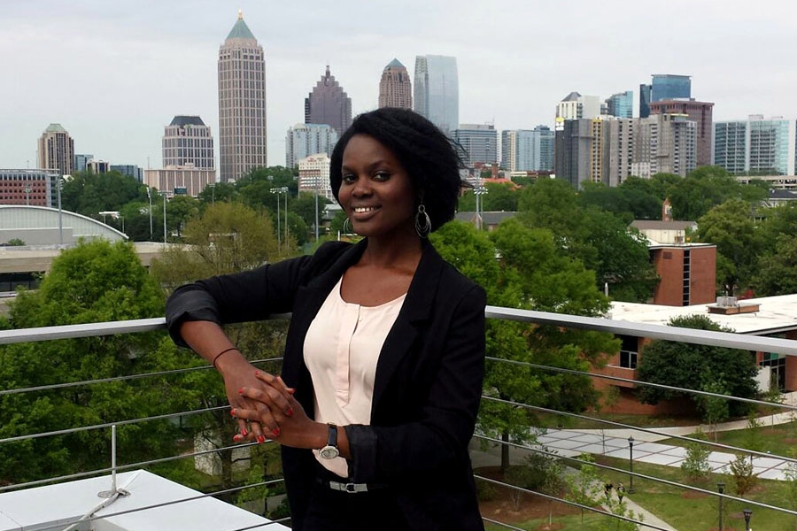 The Eno Center for Transportation has selected Stephanie Amoaning-Yankson for its 2017 class of fellows. The fifth-year Ph.D. student will attend the center's Future Leaders Development Conference this summer to hear from federal officials, transportation policymakers, and business leaders. (Photo Courtesy: Stephanie Amoaning-Yankson)