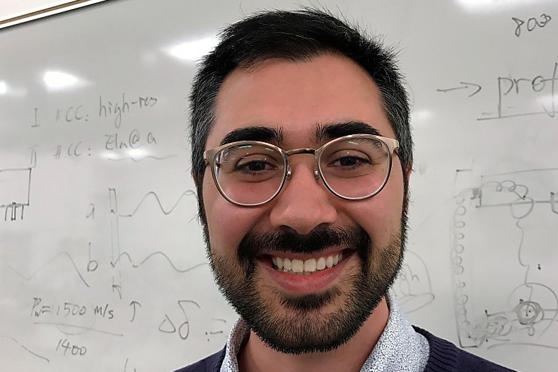 Ph.D. student Rodrigo Borela, who is a 2017 fellow of the Geosynthetics Institute.