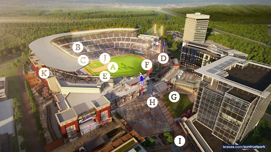 AJC 360  View from Braves' Chop House at SunTrust Park 