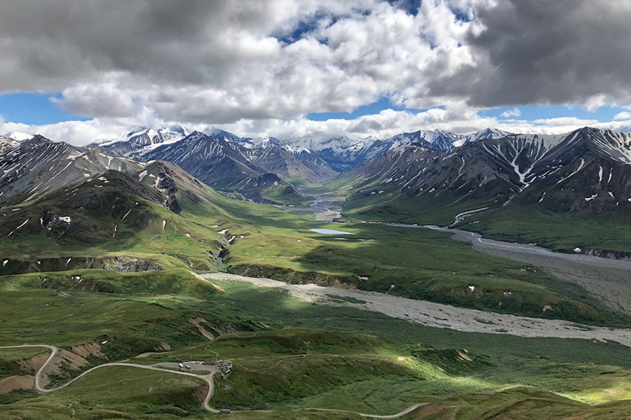 Researchers studied the impact of warming on microbial communities in a tundra area near Denali National Park in Alaska. (Photo: Ted Schuur, Northern Arizona University)