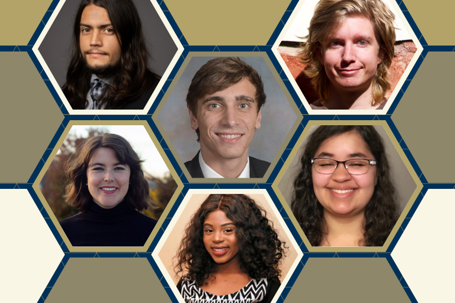 The six winners of the 2022 Eisenhower Fellowships pose.
