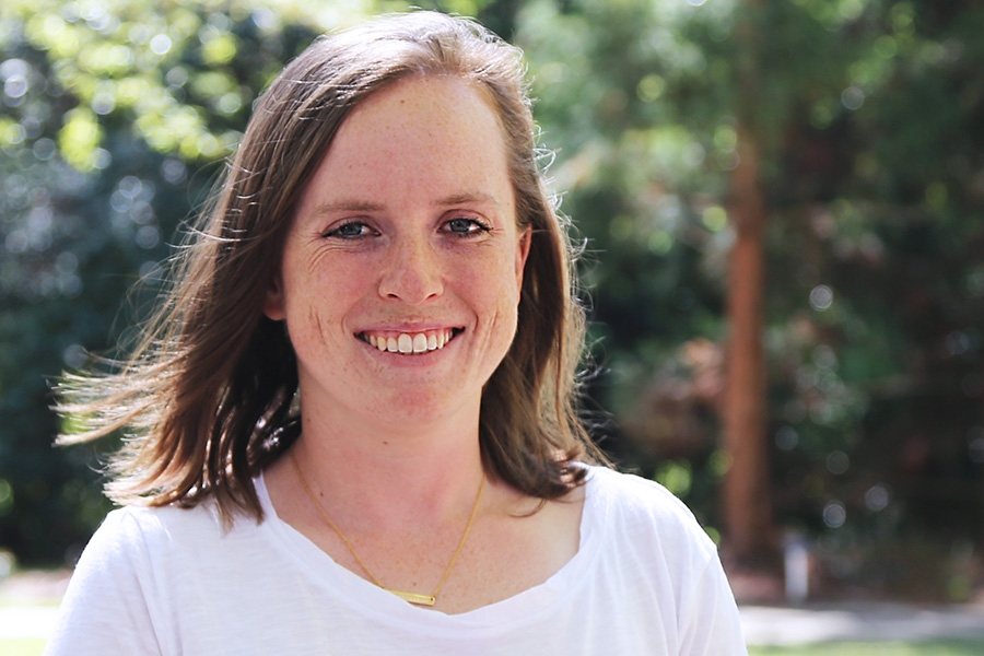 Ph.D. student April Gadsby. (Photo: Jess Hunt-Ralston)