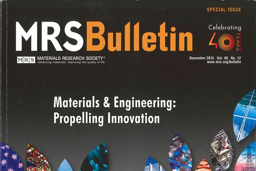 Cover of MRS Bulletin December 2015 special issue